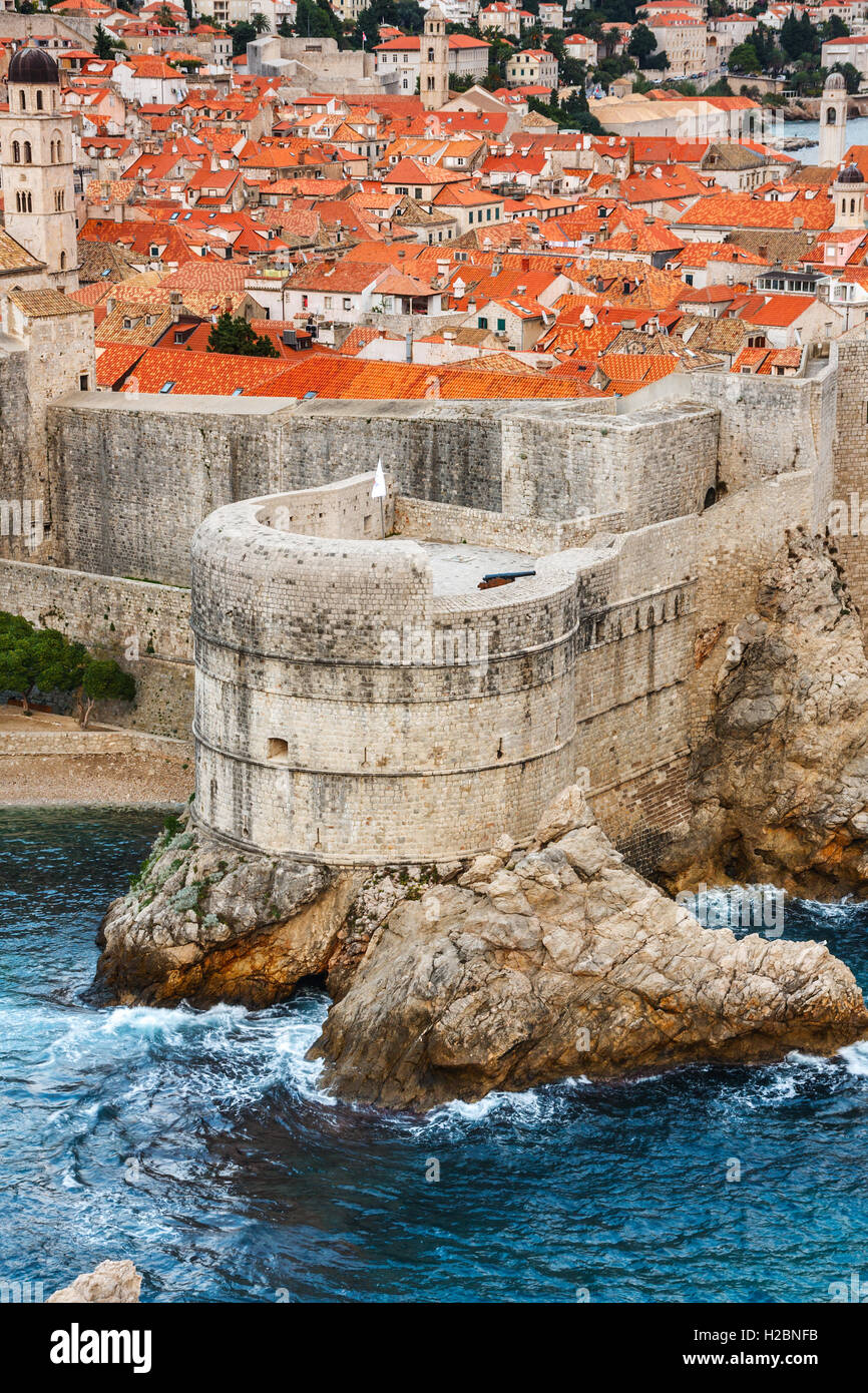 Festung Bokar, der als einer der ältesten Instanzen einer kasematte Festung. Dubrovnik, Kroatien. Stockfoto