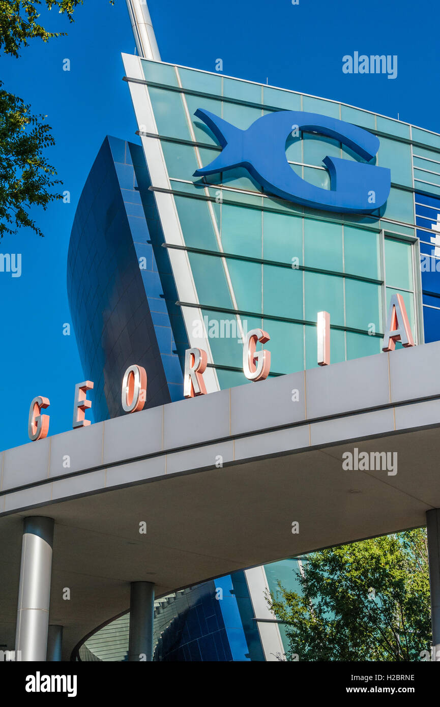 Das Georgia Aquarium in der Innenstadt von Atlanta, Georgia. Stockfoto