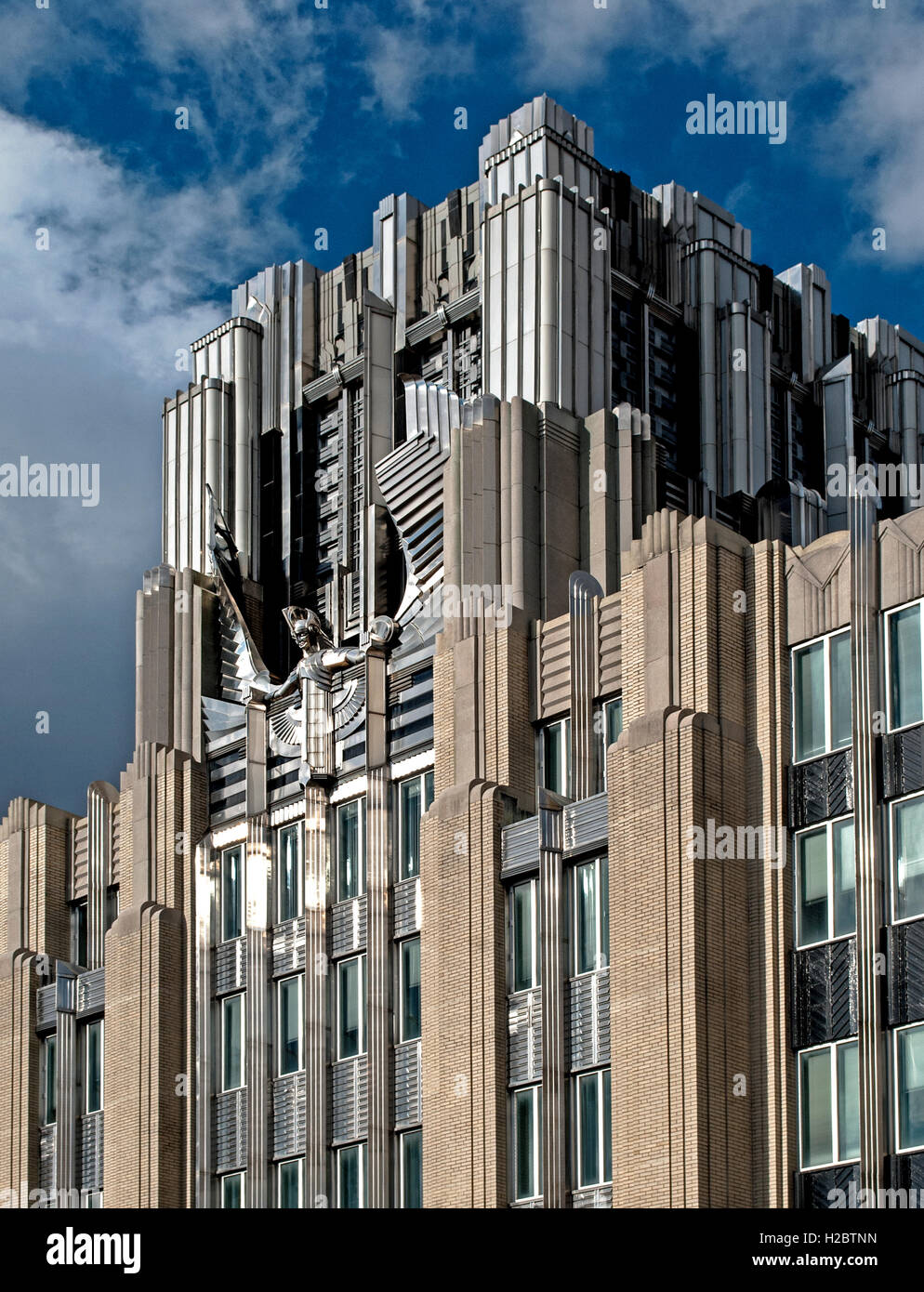 Niagara Mohawk Art Deco Gebäude in Syracuse, New York Stockfoto
