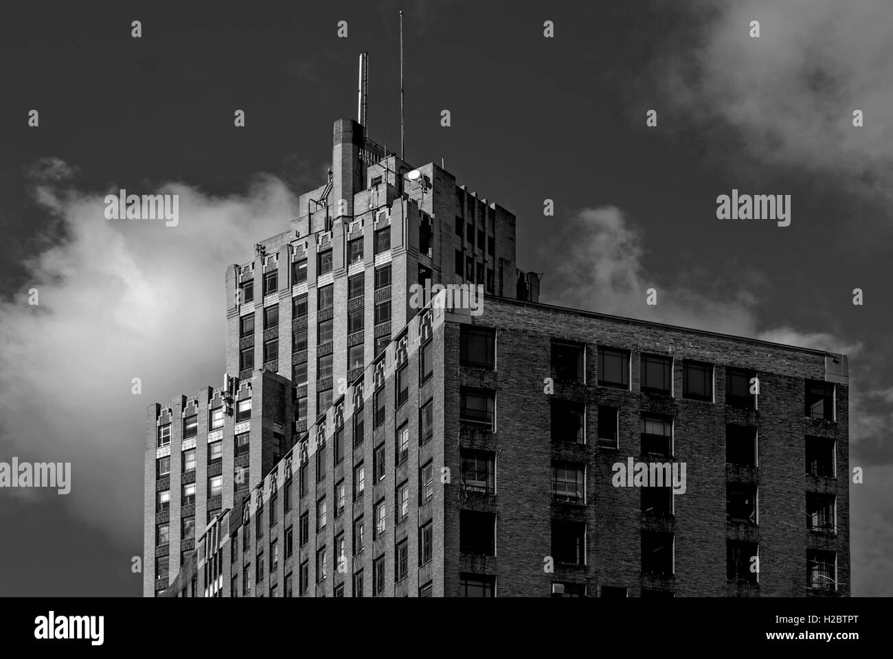 New Yorker Büroturm in Syracuse, New York. Stockfoto