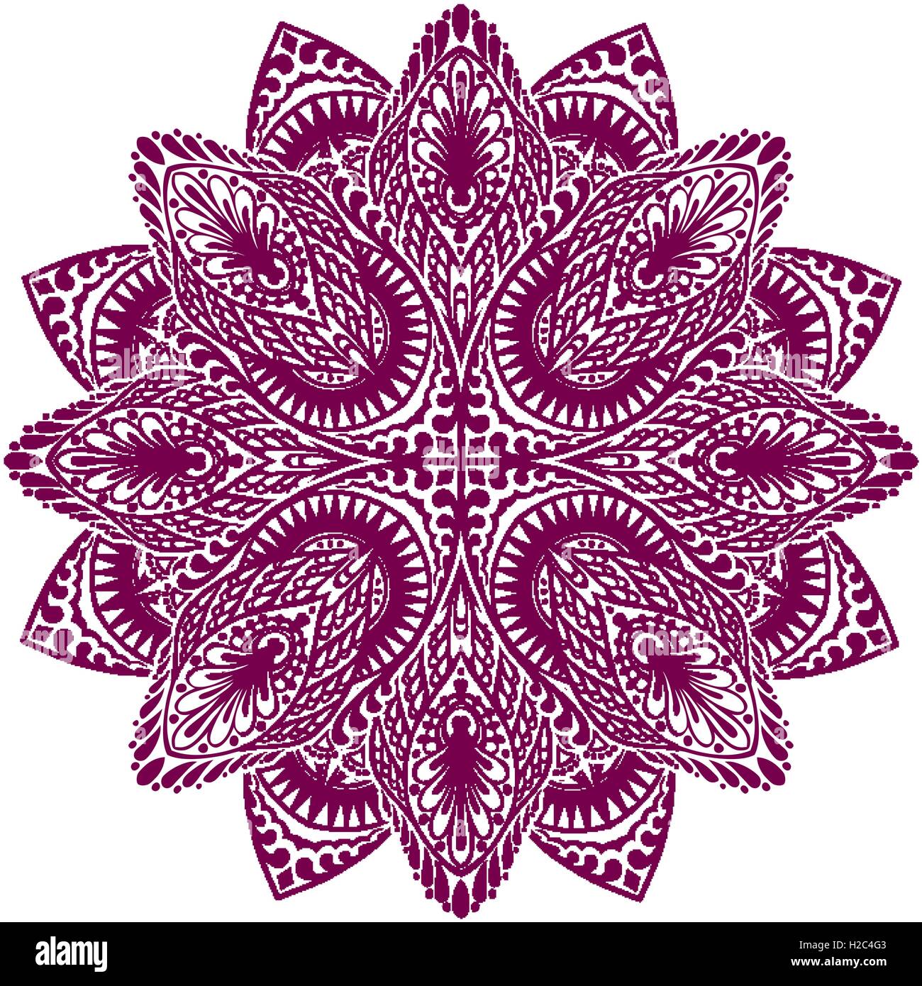 Mandala. Dekorative ethnischen floral Ornament. Vektor-illustration Stock Vektor