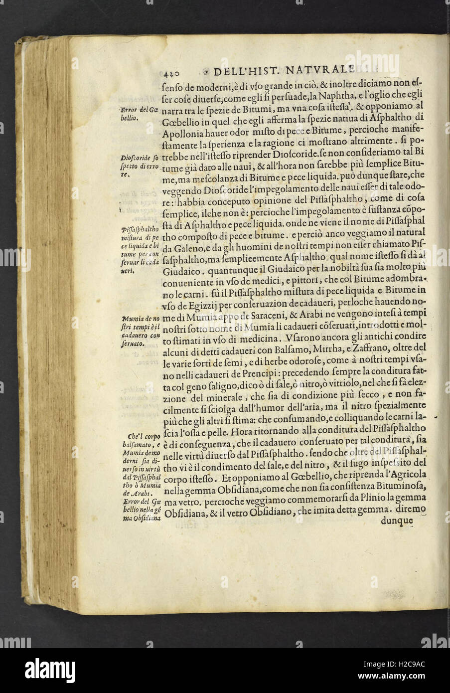 Dell'historia Natvrale di Ferrante Imperato Napoletano Libri XXVIII Stockfoto