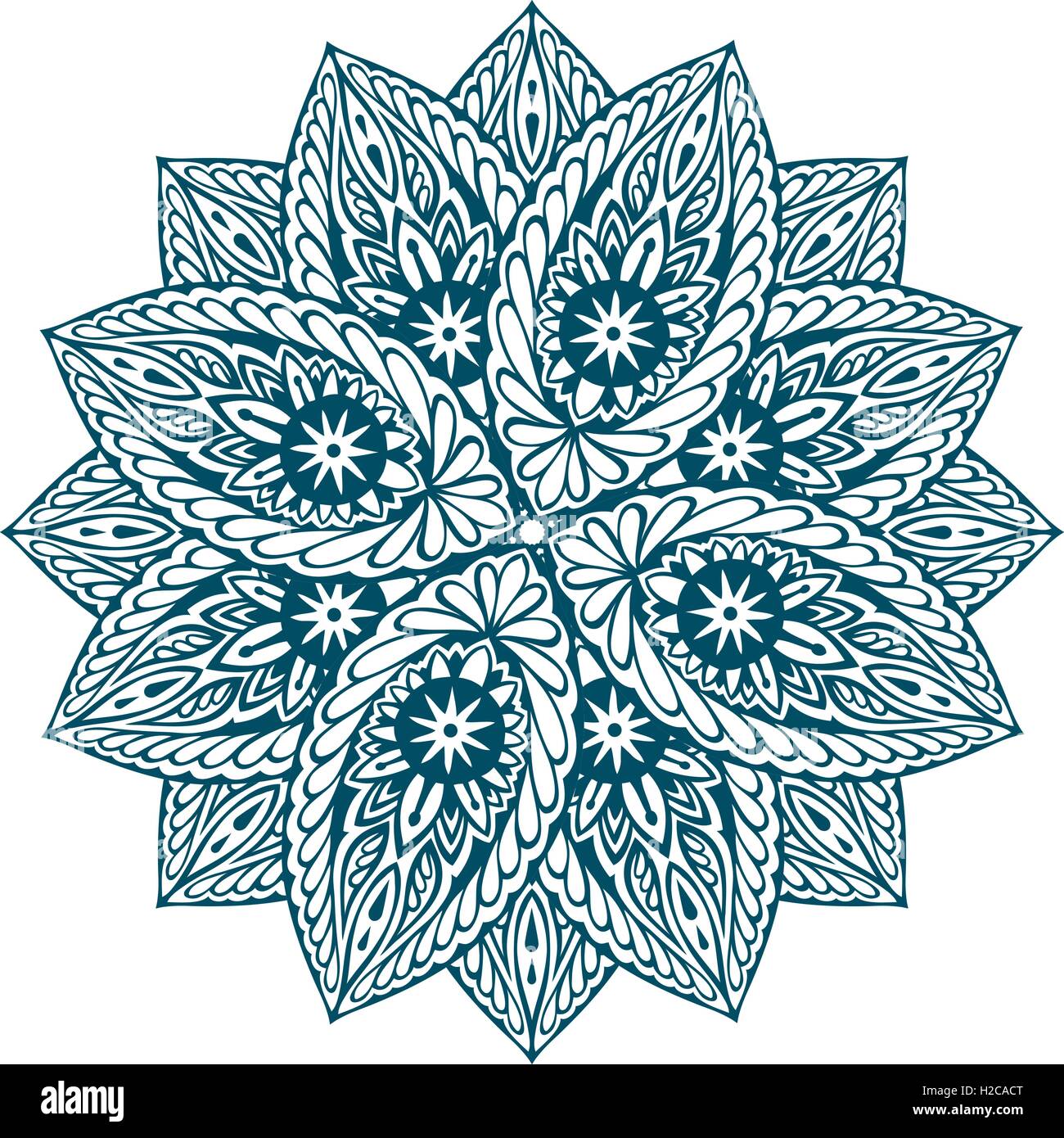 Vektor-schöne Mandala. Dekorative ethnischen floral ornament Stock Vektor