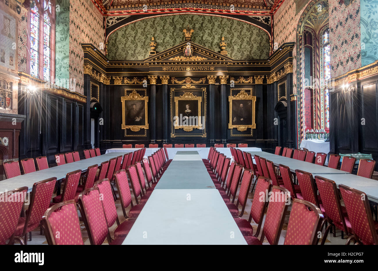 Dining Hall, Queens College, Cambridge University Stockfoto