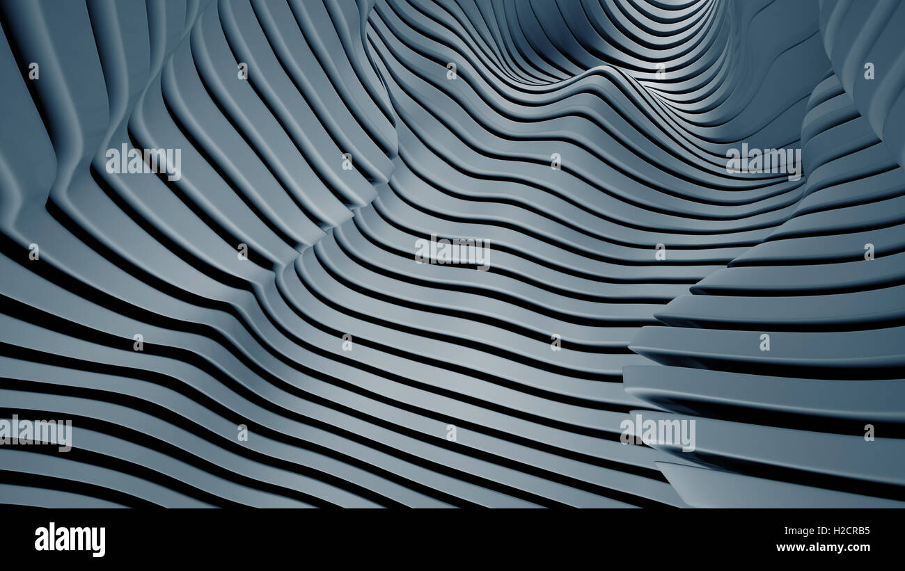Abstrakte futuristische Linie und Kurve Hintergrund Stockfoto