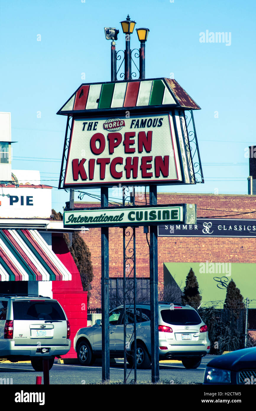 Die Welt berühmte offene Küche in Charlotte NC Stockfoto