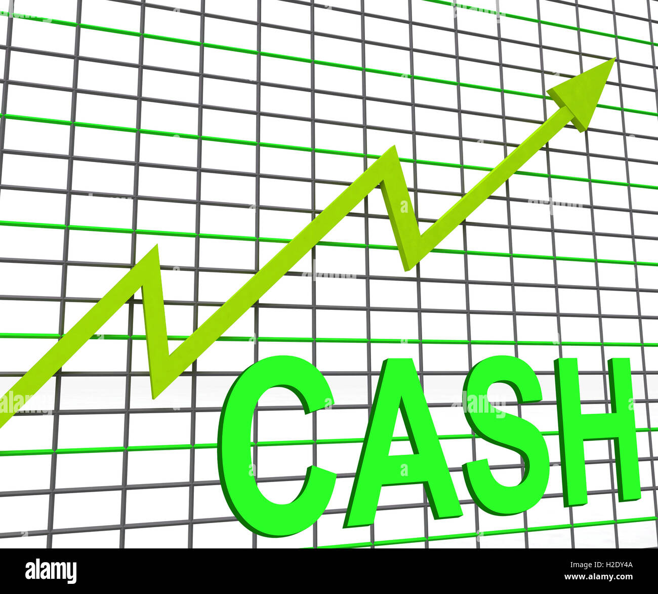 Bar Chart Diagramm zeigt Anstieg Reichtum Geld Währung Stockfoto