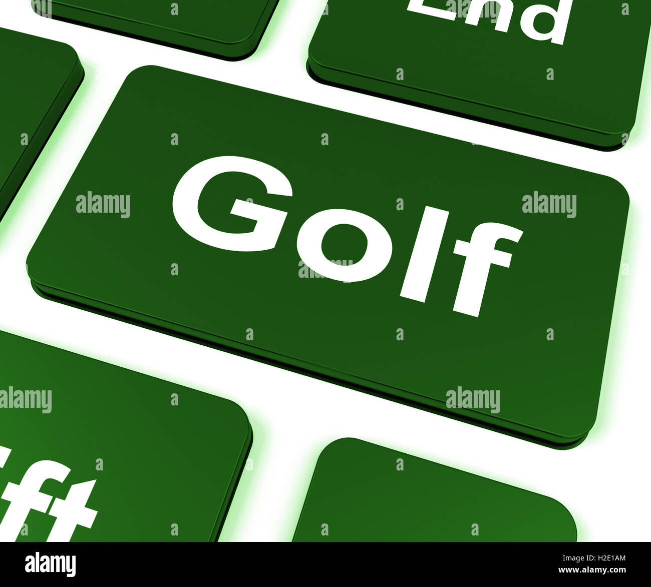 Golfclub Hauptmittel Golfer oder Golfen Stockfoto