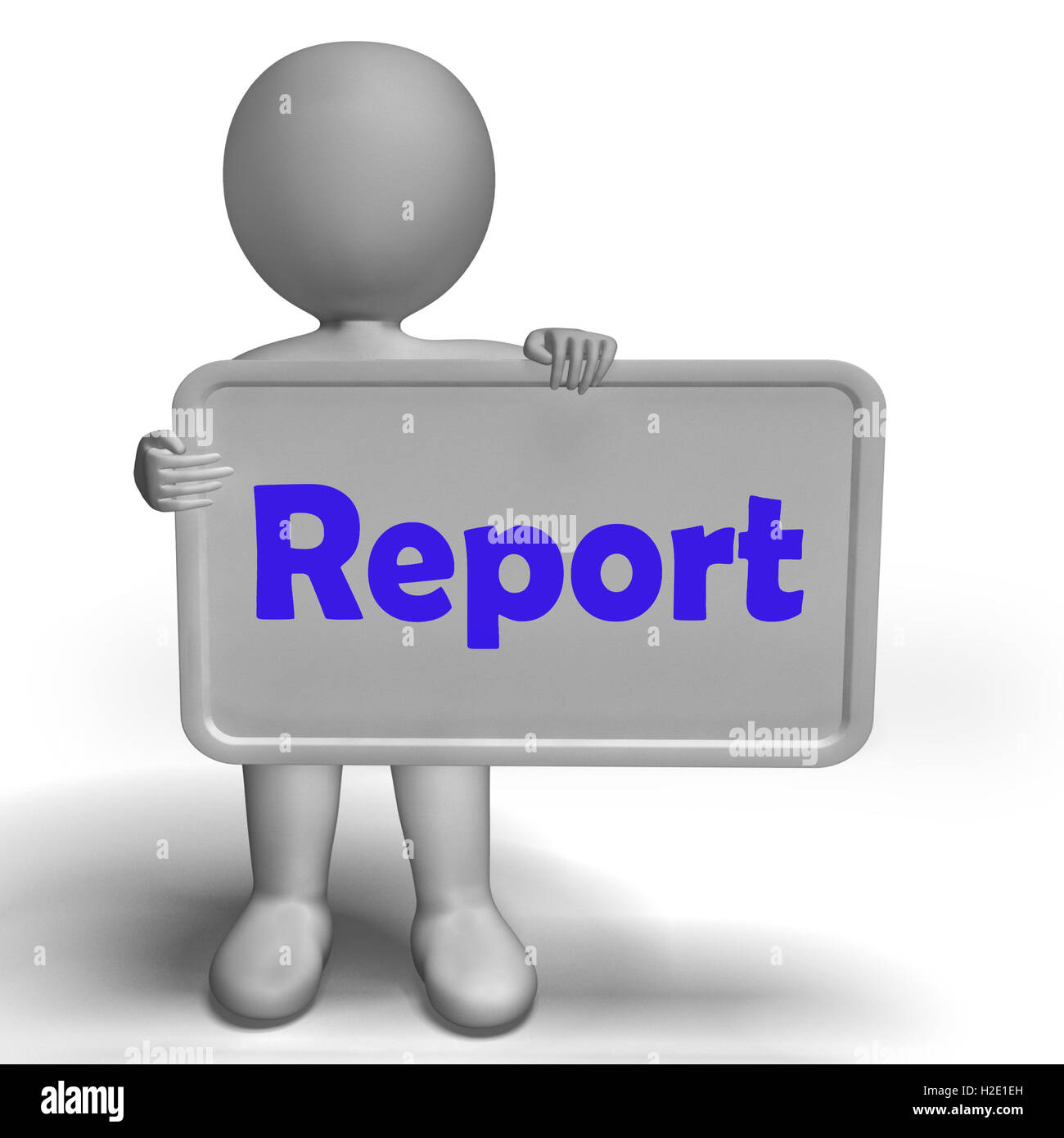 Bericht-Zeichen-Mittel-News-Mitteilung oder Information Stockfoto