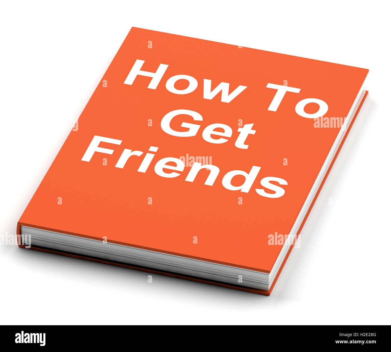 Wie man Freunde Buch zeigt freundlich Sozialleben Stockfoto