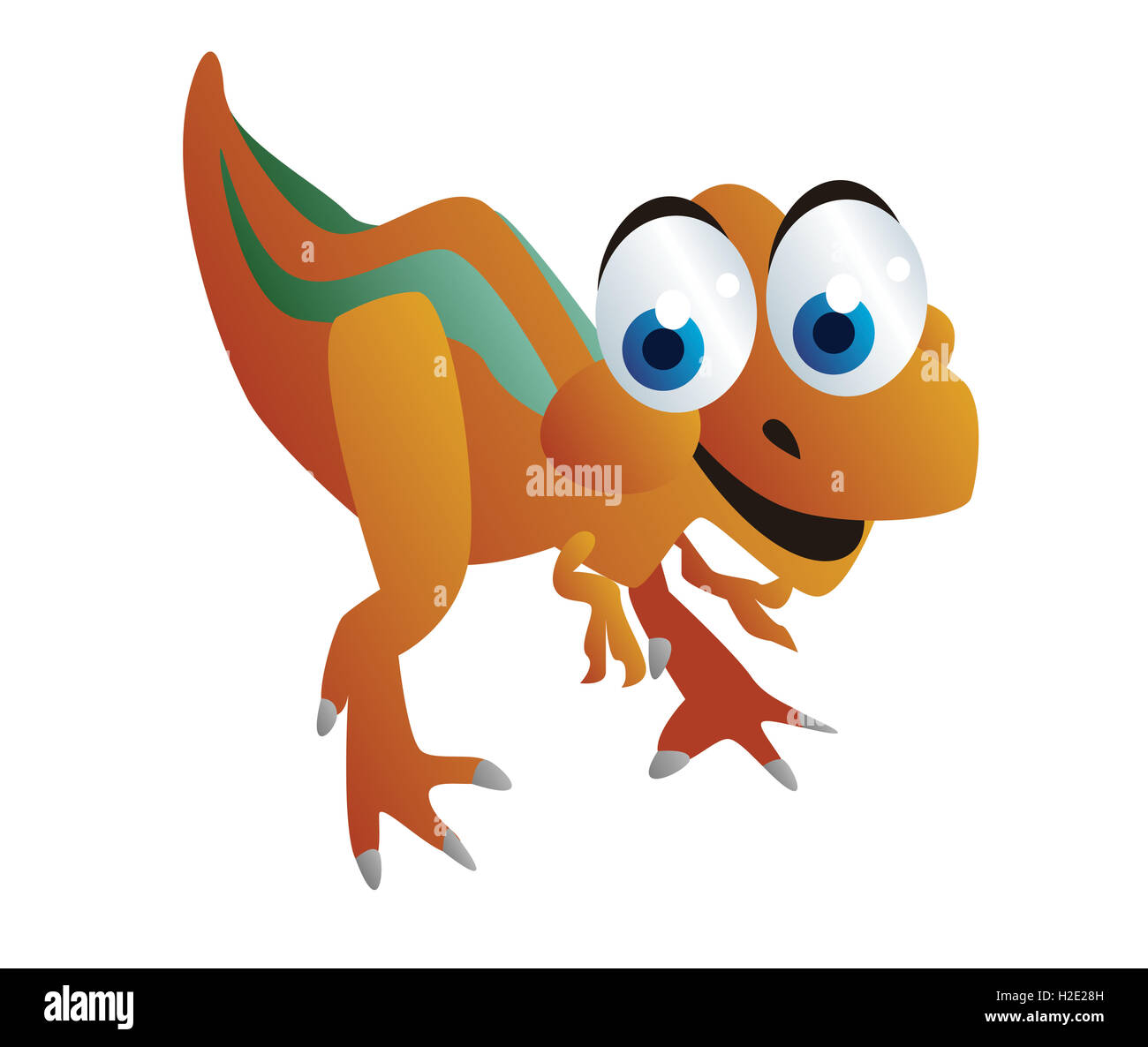 niedlichen Dinosaurier cartoon Stockfoto