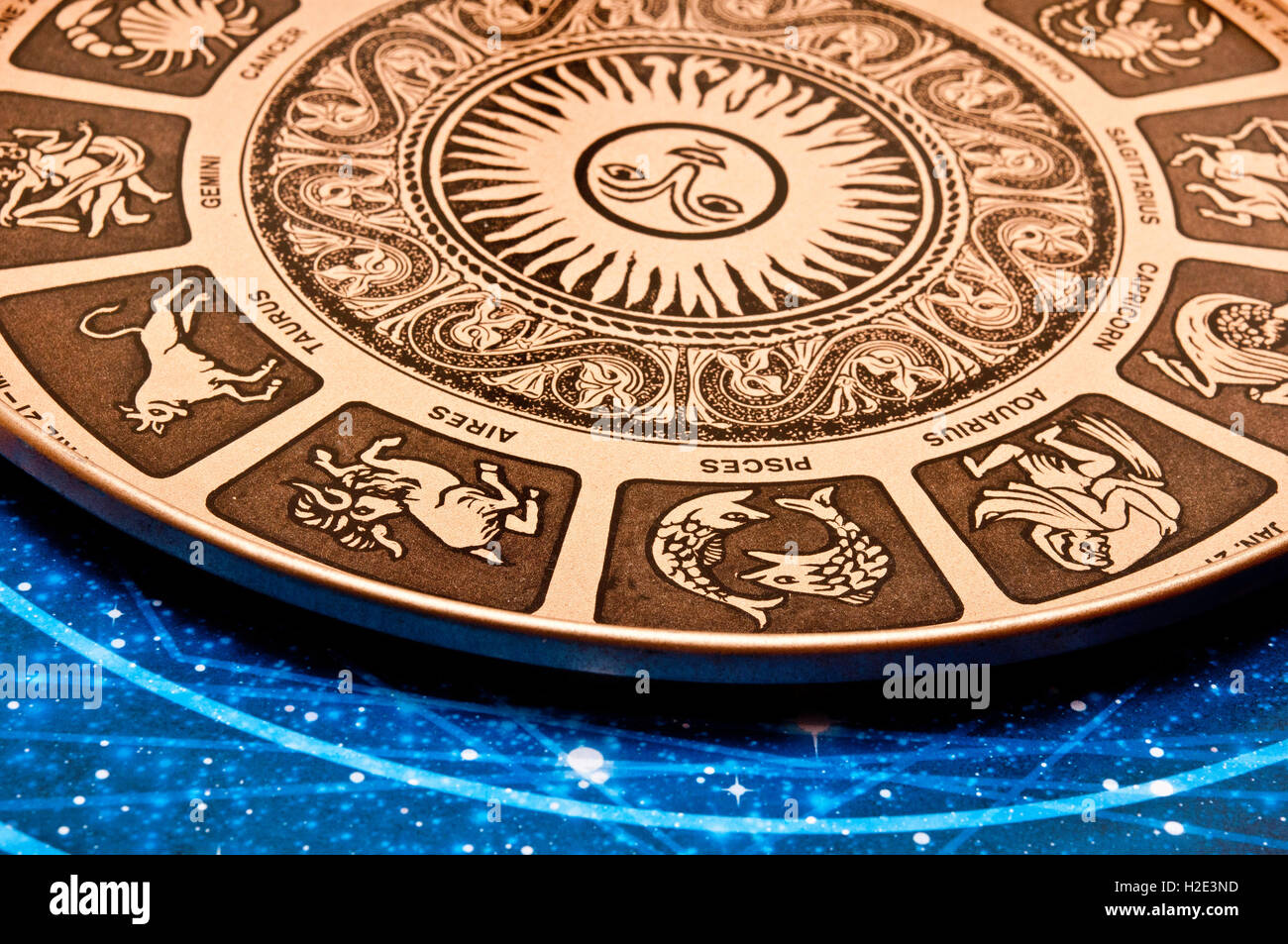 Astrologie und Horoskope Stockfoto