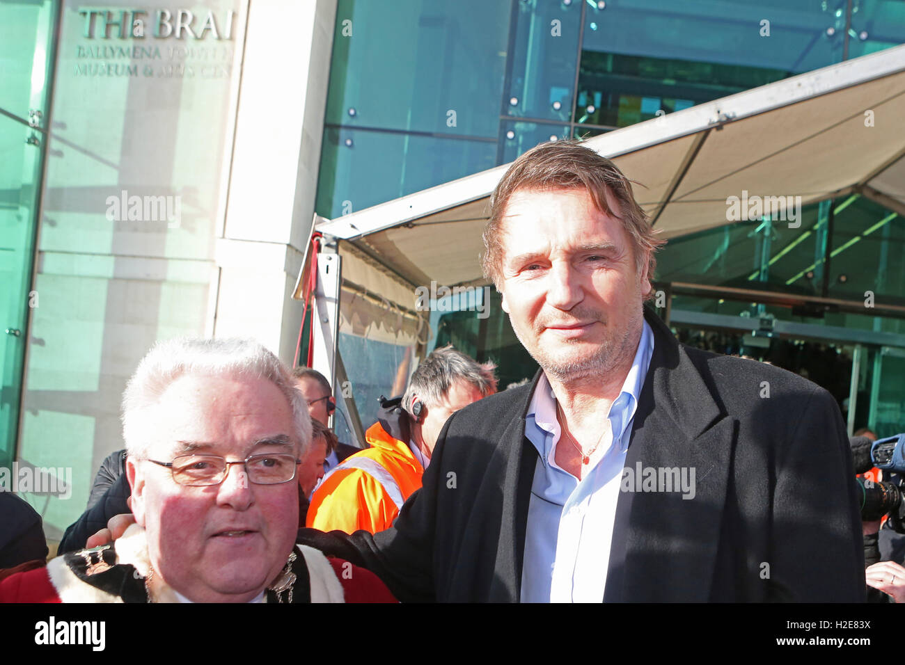 Liam John Neeson, OBE (getragen 7. Juni 1952) ist ein Schauspieler aus Nordirland. 1976 trat er der Lyric Players Theatre in Bel Stockfoto