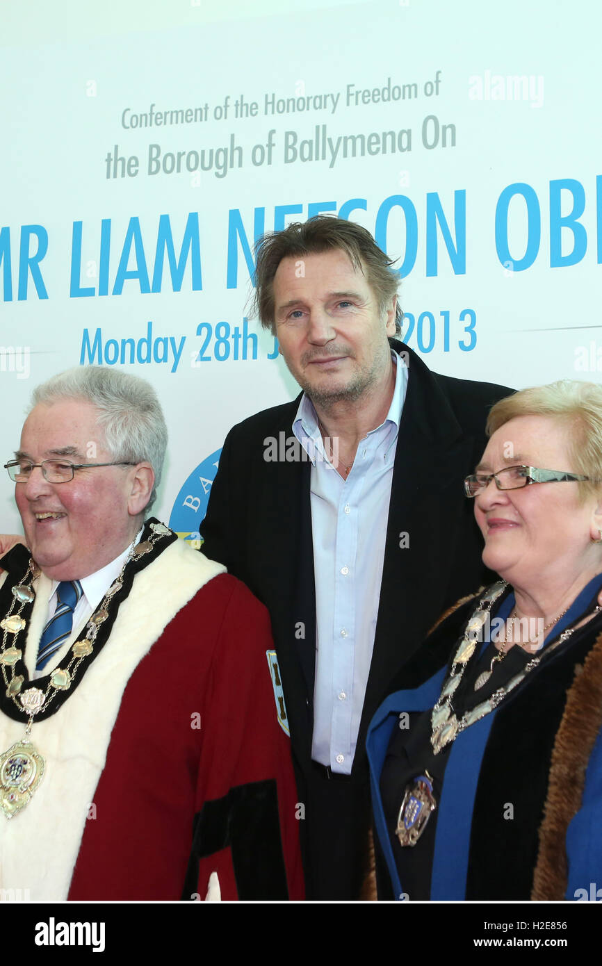 Liam John Neeson, OBE (getragen 7. Juni 1952) ist ein Schauspieler aus Nordirland. 1976 trat er der Lyric Players Theatre in Bel Stockfoto