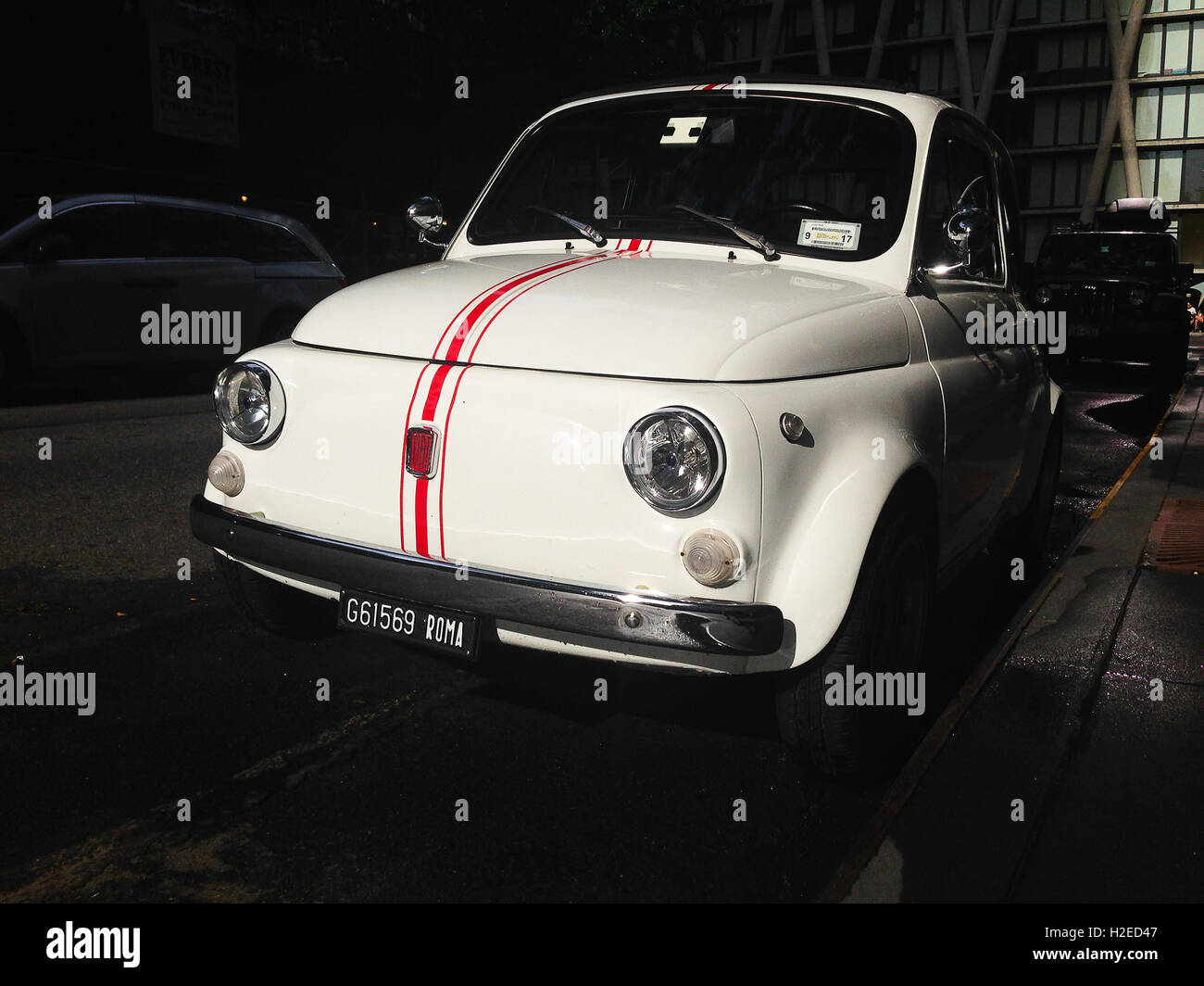 Alten Fiat 500 Stockfoto