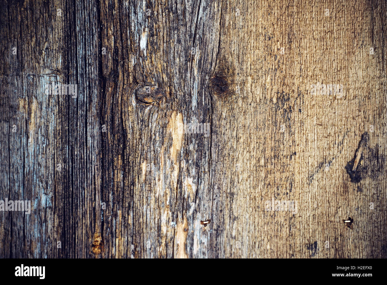 Textur der alten verwitterten Holzbrett, natürlichen Hintergrund Stockfoto