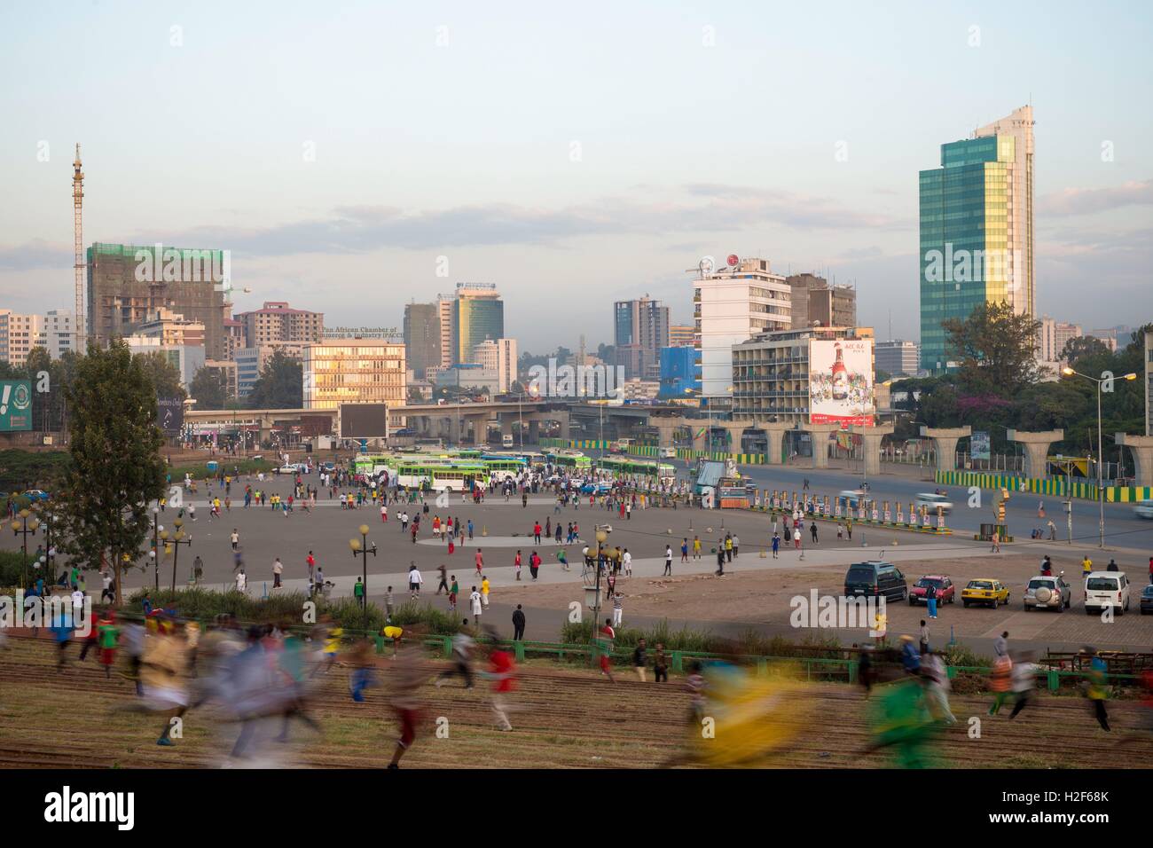 Addis Abeba Ist Die Hauptstadt Von Athiopien Es Ist Mit 3 4 Millionen Einwohnern Die Grosste Stadt In Athiopien Foto Vom Marz 14 Weltweite Nutzung Stockfotografie Alamy