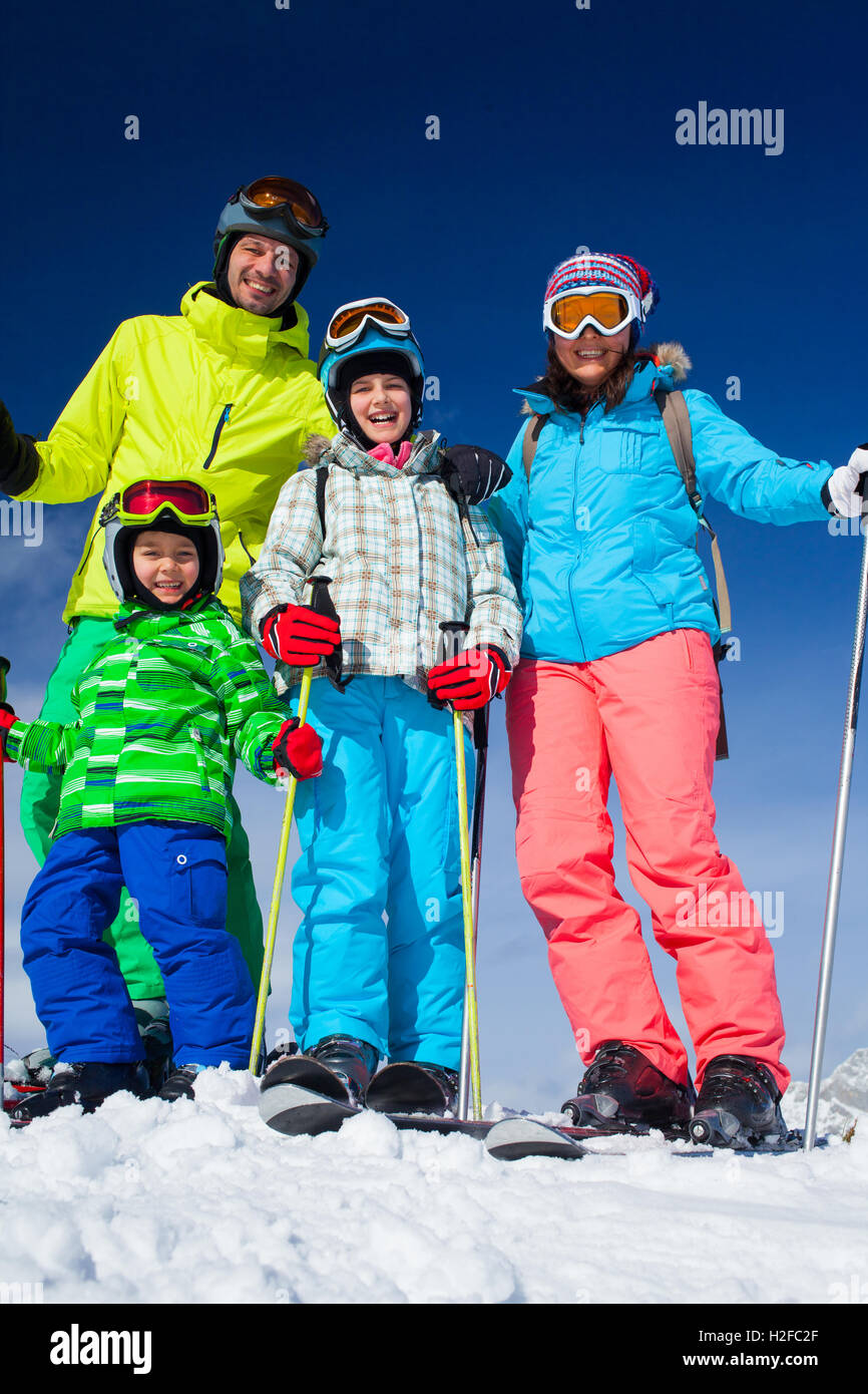 Winter, Schnee, Ski, Skifahrer Stockfoto