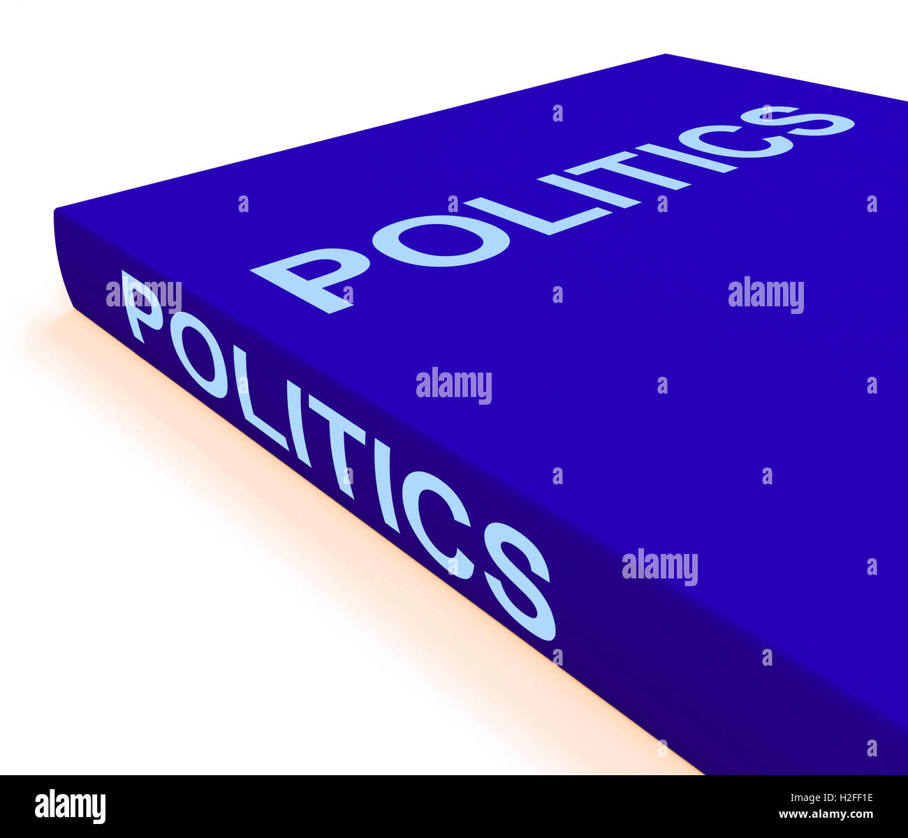 Politik-Buch zeigt Bücher über Regierungsform Demokratie Stockfoto