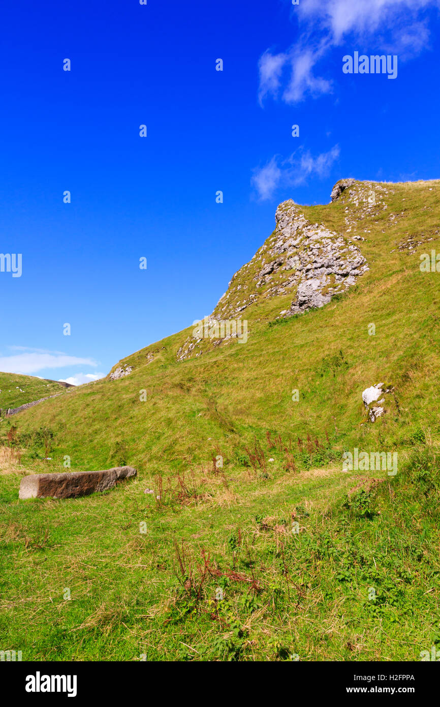Winnats Pass, High Peak, Peak District National Paek, Derbyshire, England, UK Stockfoto