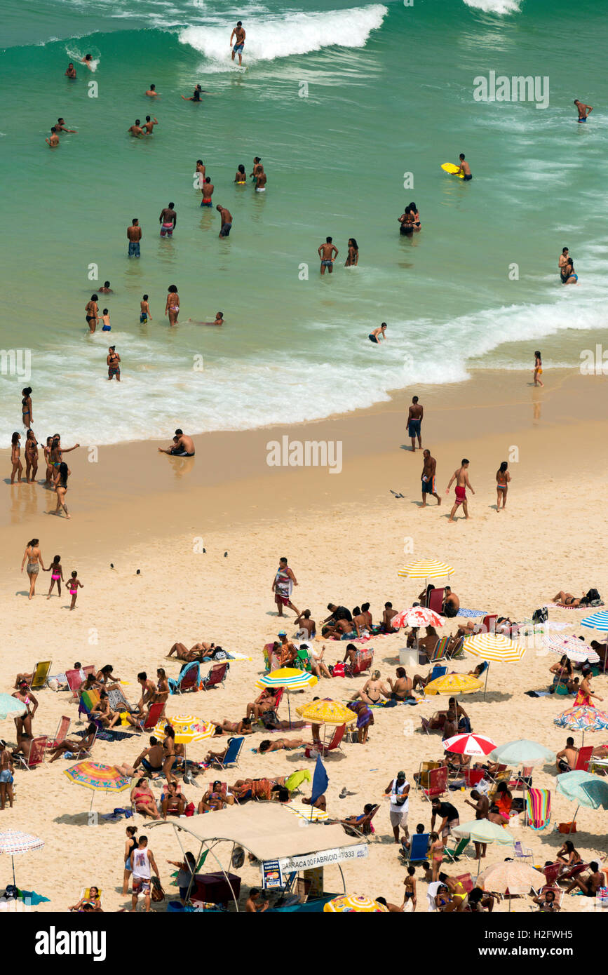 Strand Rio De Janeiro Brasilien Stockfoto