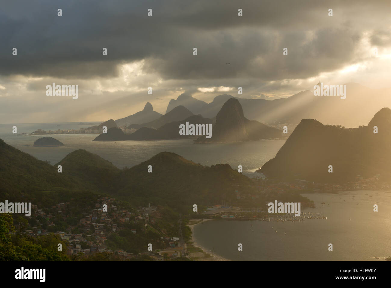 Rio De Janeiro anzeigen Stockfoto
