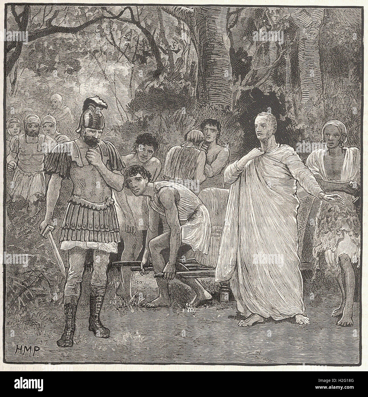Mord an CICERO - aus "Cassell es illustrierte Universal-Historie - 1882 Stockfoto