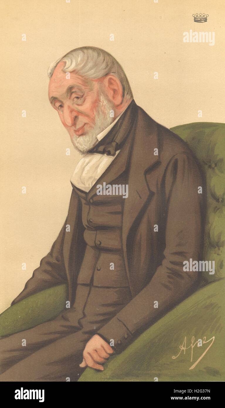 VANITY FAIR SPION CARTOON. Baron Lionel Nathan de Rothschild. Finanzen. Affe. 1877 Stockfoto