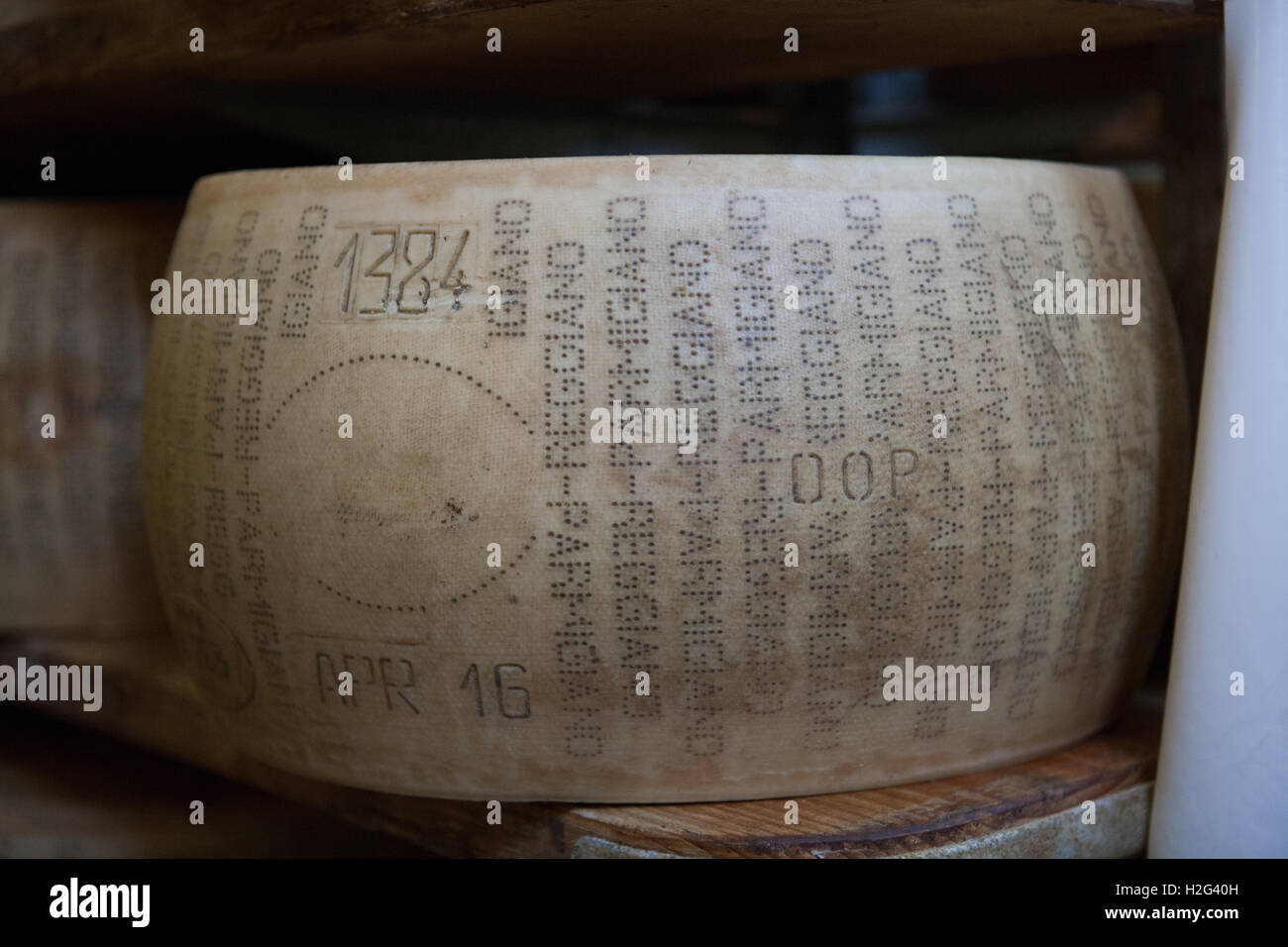 Parmigiano-Reggiano Stockfoto