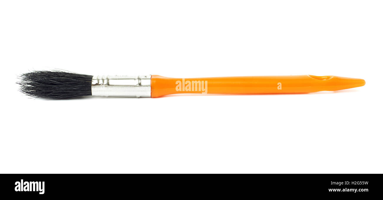 Pinsel in isolierten weißen Hintergrund Stockfoto
