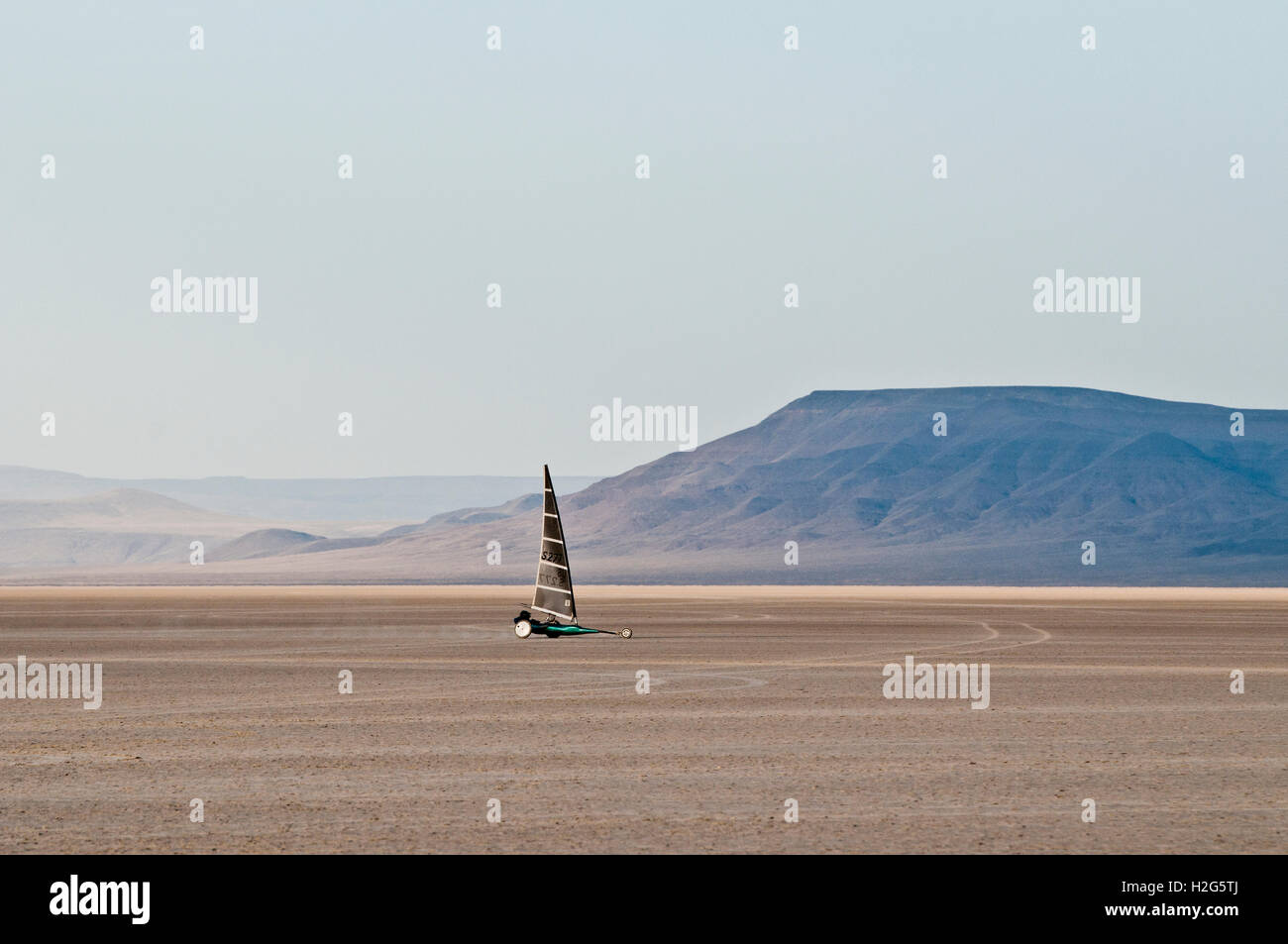 "Land"auf Segeln Harney County in Oregon SE Alvord See ("Playa").  Herr und PR Formen sind beigefügt Stockfoto