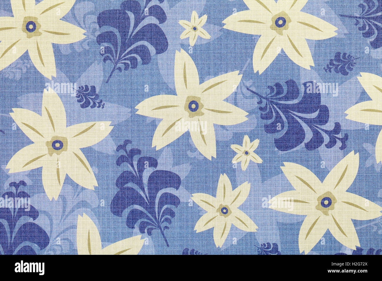 Blumen Muster Papier, Textur-Hintergrund Stockfoto