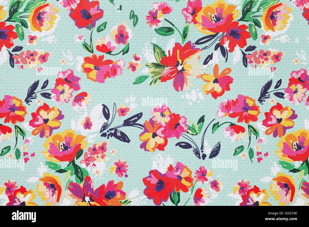 Blumen Muster Papier, Textur-Hintergrund Stockfoto