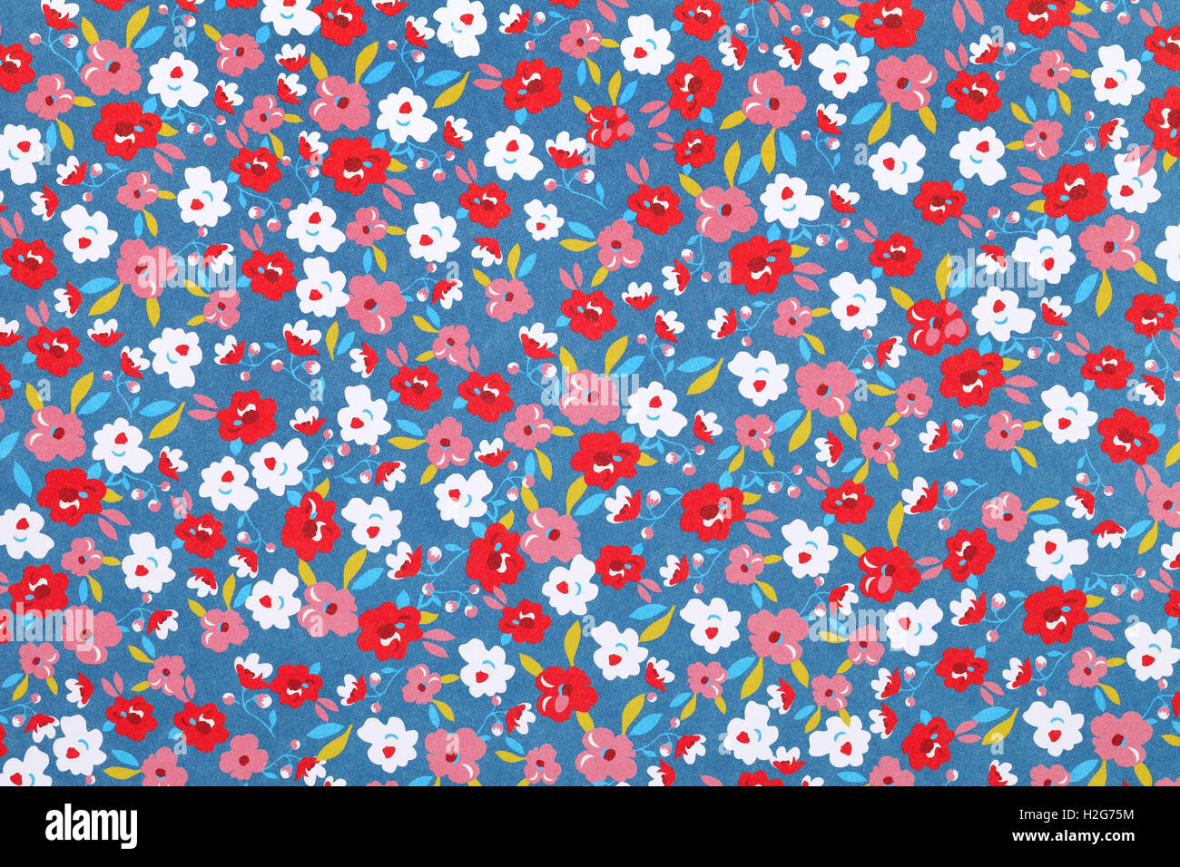 Blumen Muster Papier, Textur-Hintergrund Stockfoto