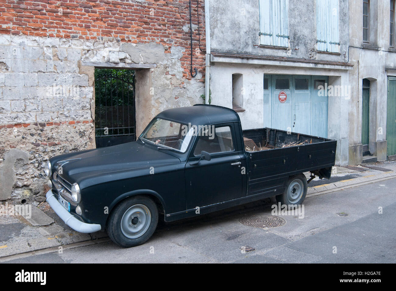 Klassische Peugeot 403 abholen Stockfoto