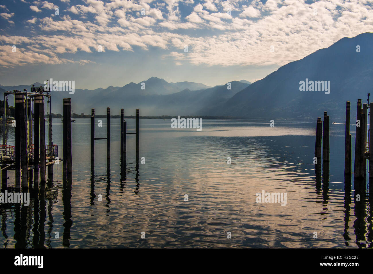 Locarno, Lago Maggiore, Kanton Tessin. Stockfoto
