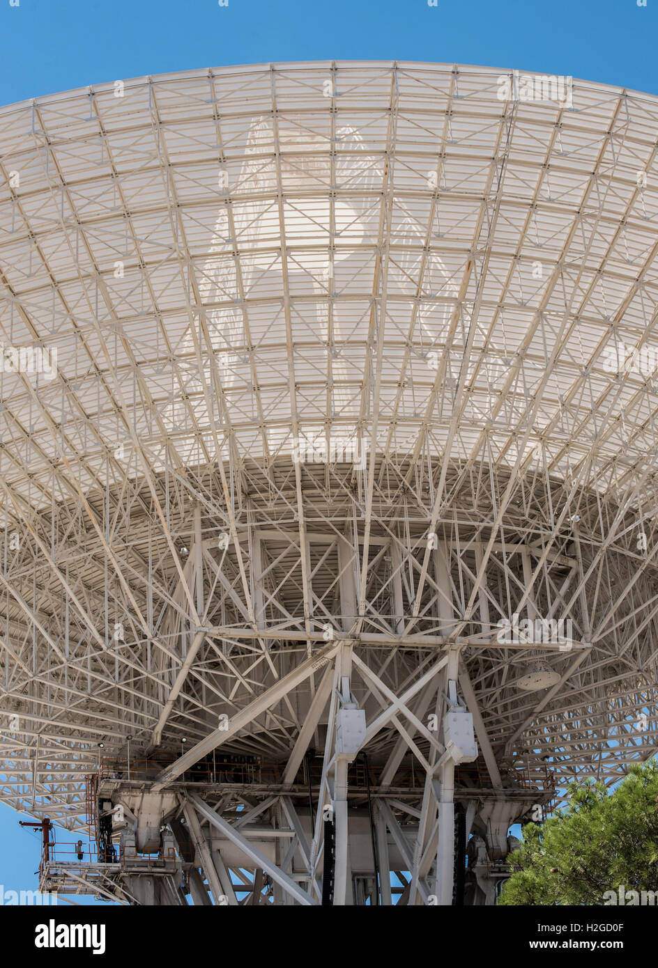 NASA Deep Space-Antenne, die das Signal zu Rosetta Absturz sendet in der Komet am 30. September 2016 Stockfoto
