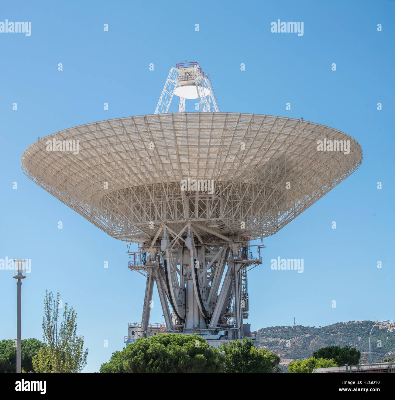 NASA Deep Space-Antenne, die das Signal zu Rosetta Absturz sendet in der Komet am 30. September 2016 Stockfoto