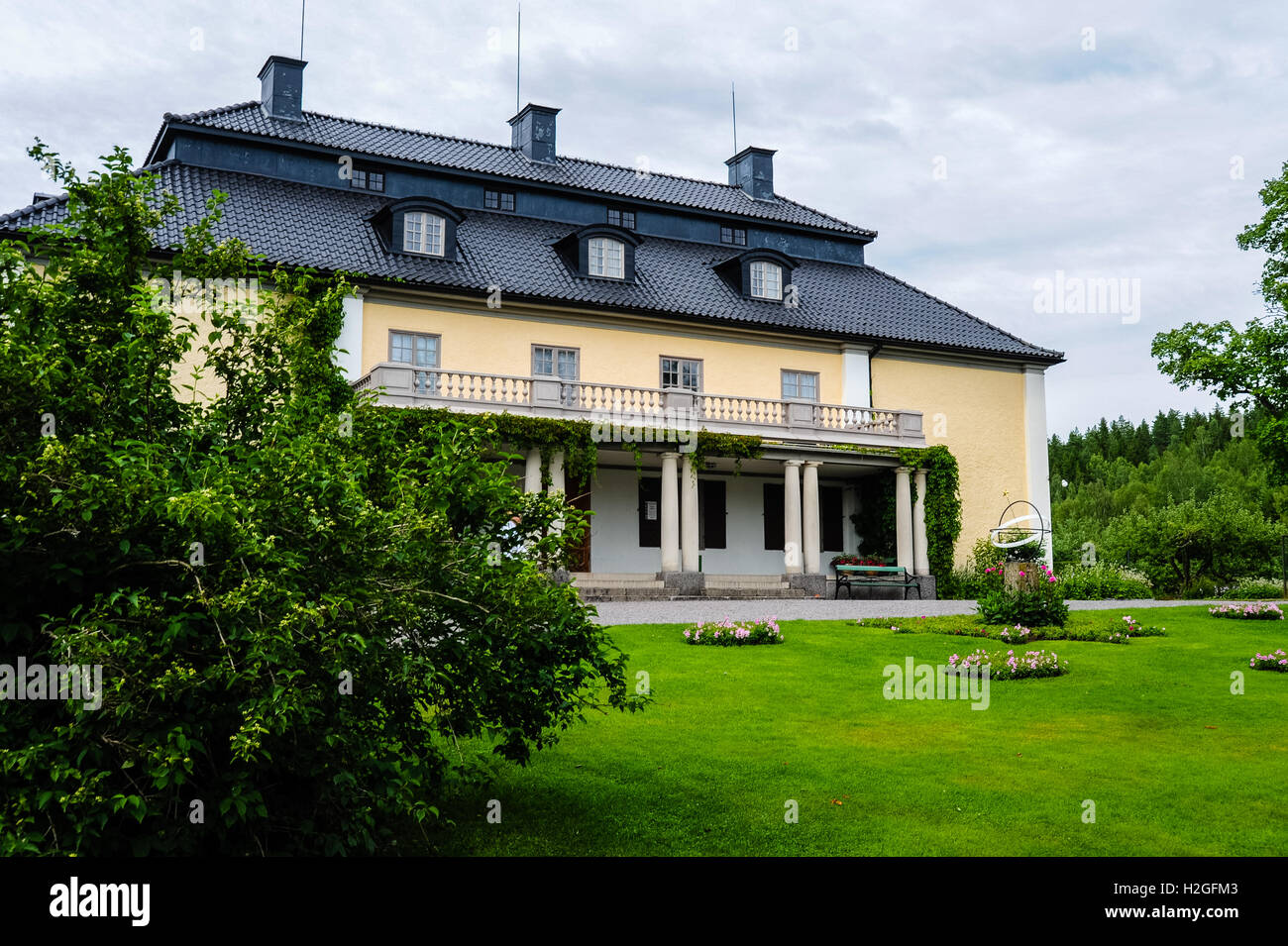 Schweden, Värmland, Sunne. Mårbacka ist ein Herrenhaus in Sunne Gemeinde. Autorin Selma Lagerlöf geboren und aufgewachsen in Mårbacka. Stockfoto