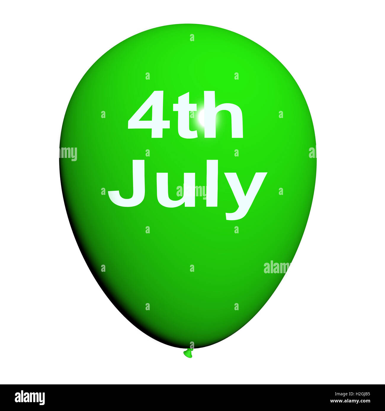 Fourth Of July Ballon zeigt Unabhängigkeit Geist und Promotionen Stockfoto