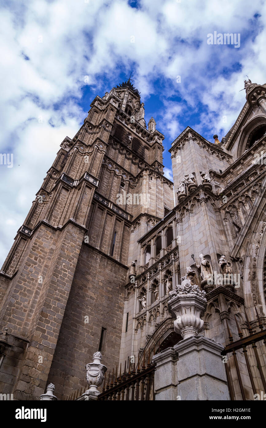 Tower.Cathedral von Toledo, Kaiserstadt. Spanien Stockfoto