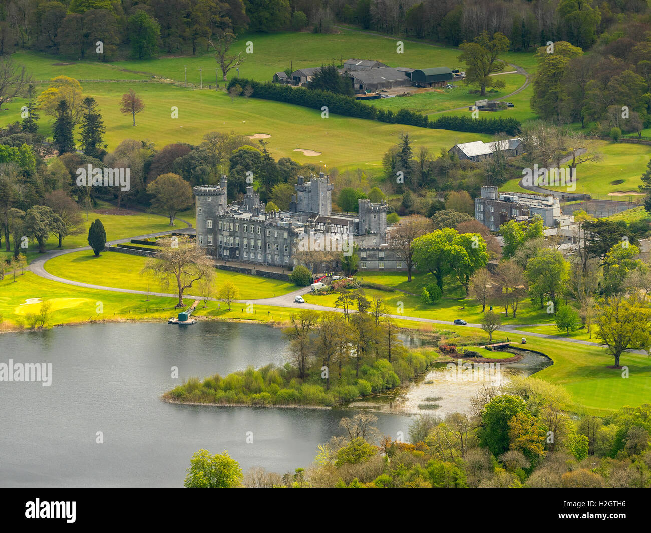 Luxuriöse Dromoland Castle Hotel, County Clare, Irland Stockfoto