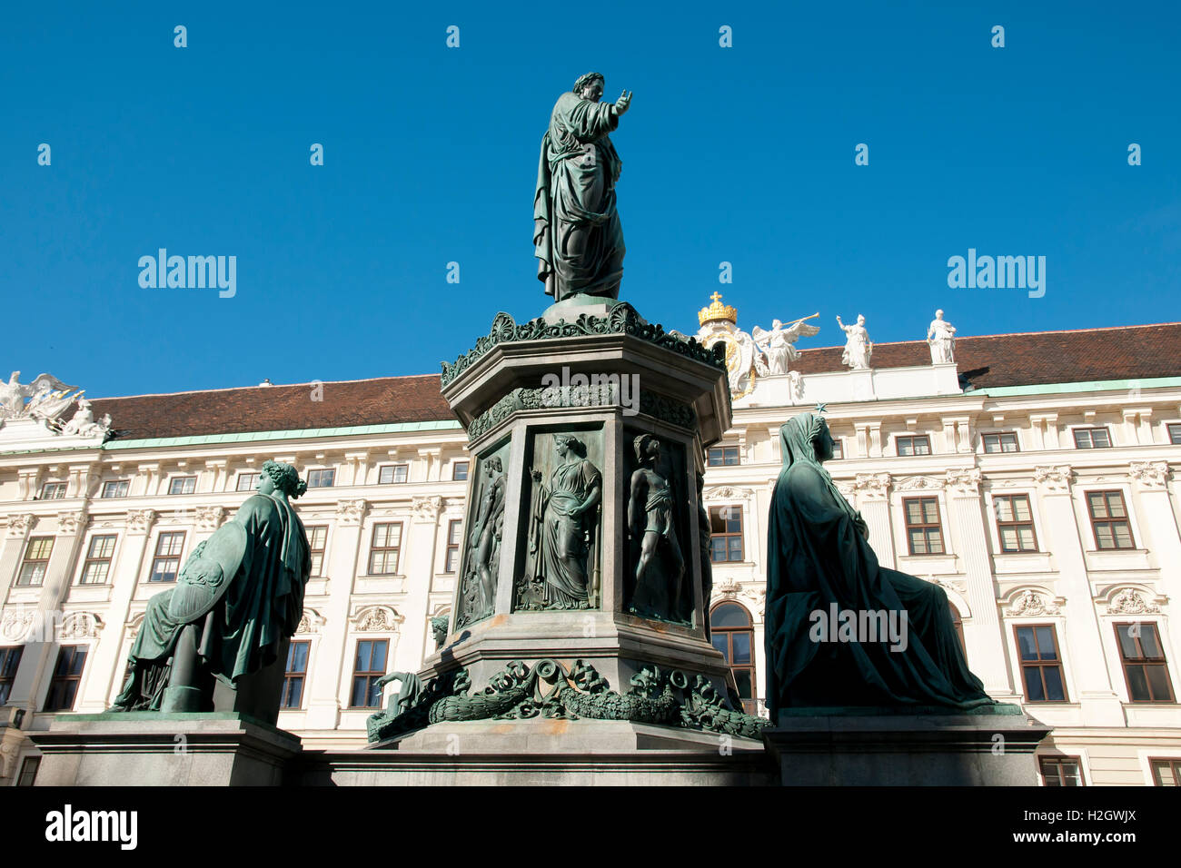 Kaiser Franz Denkmal Denkmal - Wien - Österreich Stockfoto