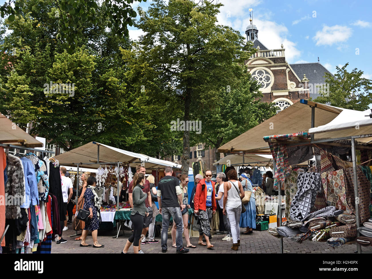 Waterlooplein Flohmarkt Amsterdam Niederlande Stockfoto