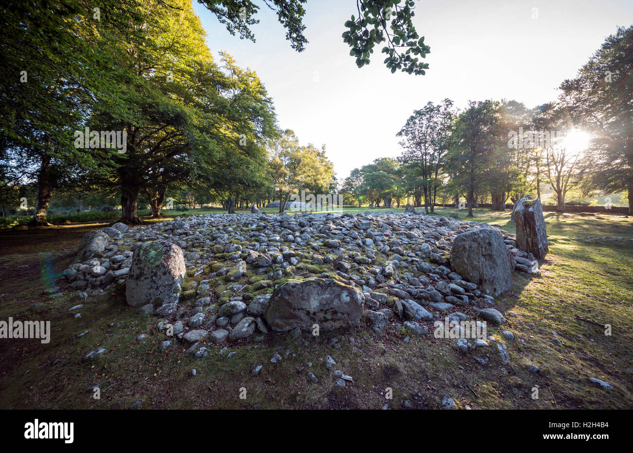 Schloten Cairns in der Nähe von Inverness, Scotland, UK Stockfoto