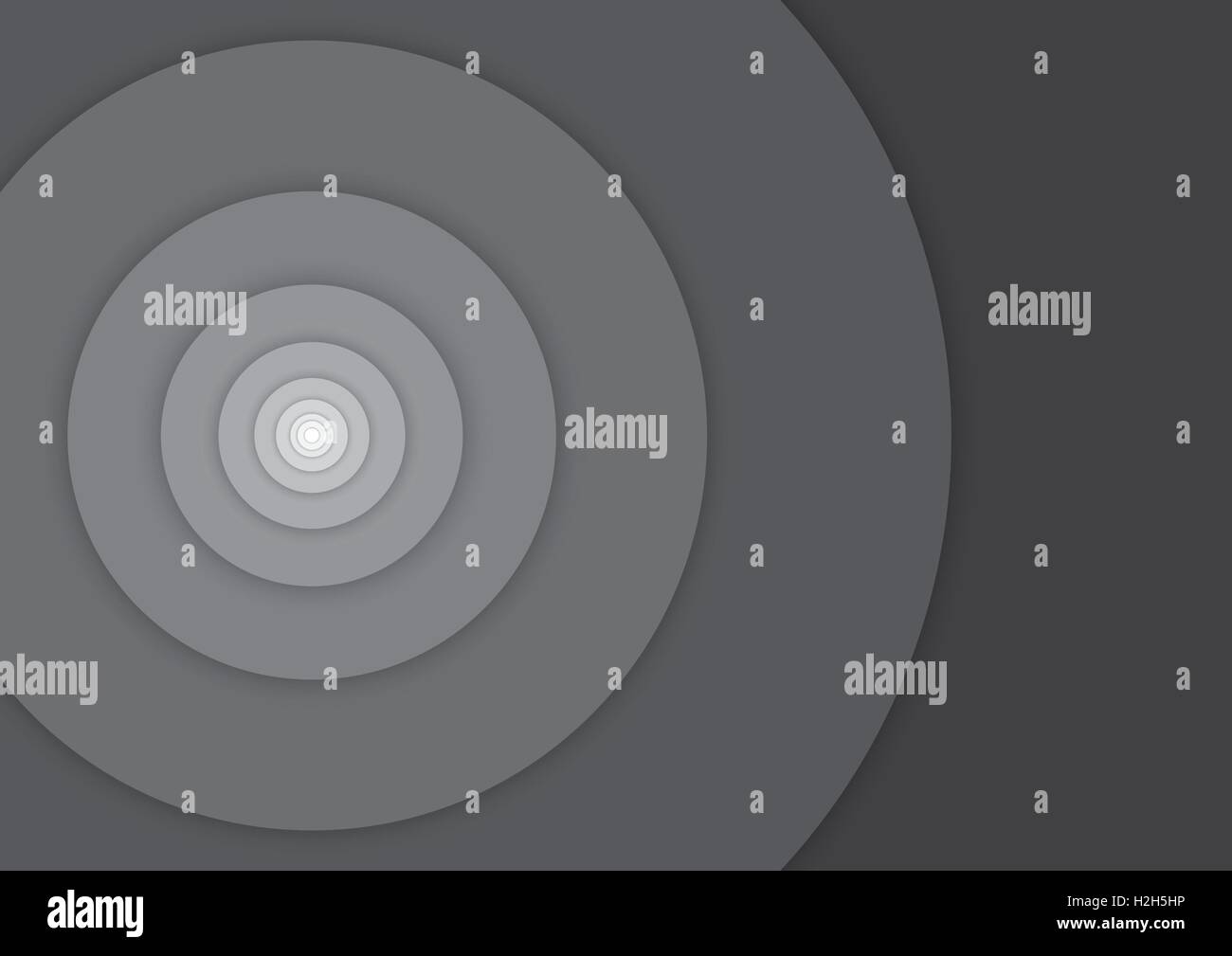 [EPS10] Hintergrund - Kreise Fibonacci - schwarz / weiß monochromen Graustufen - Material-Design - Vektor-illustration Stock Vektor