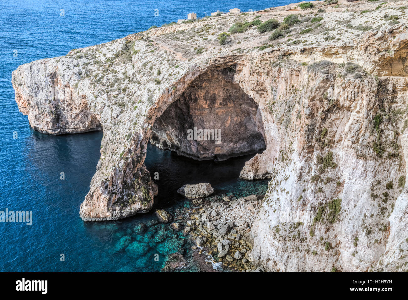 Blaue Grotte, Wied Iz-Zurrieq, Qrendi, Malta Stockfoto