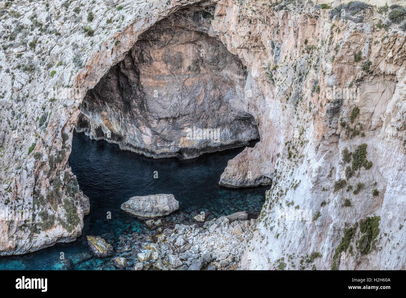 Blaue Grotte, Wied Iz-Zurrieq, Qrendi, Malta Stockfoto