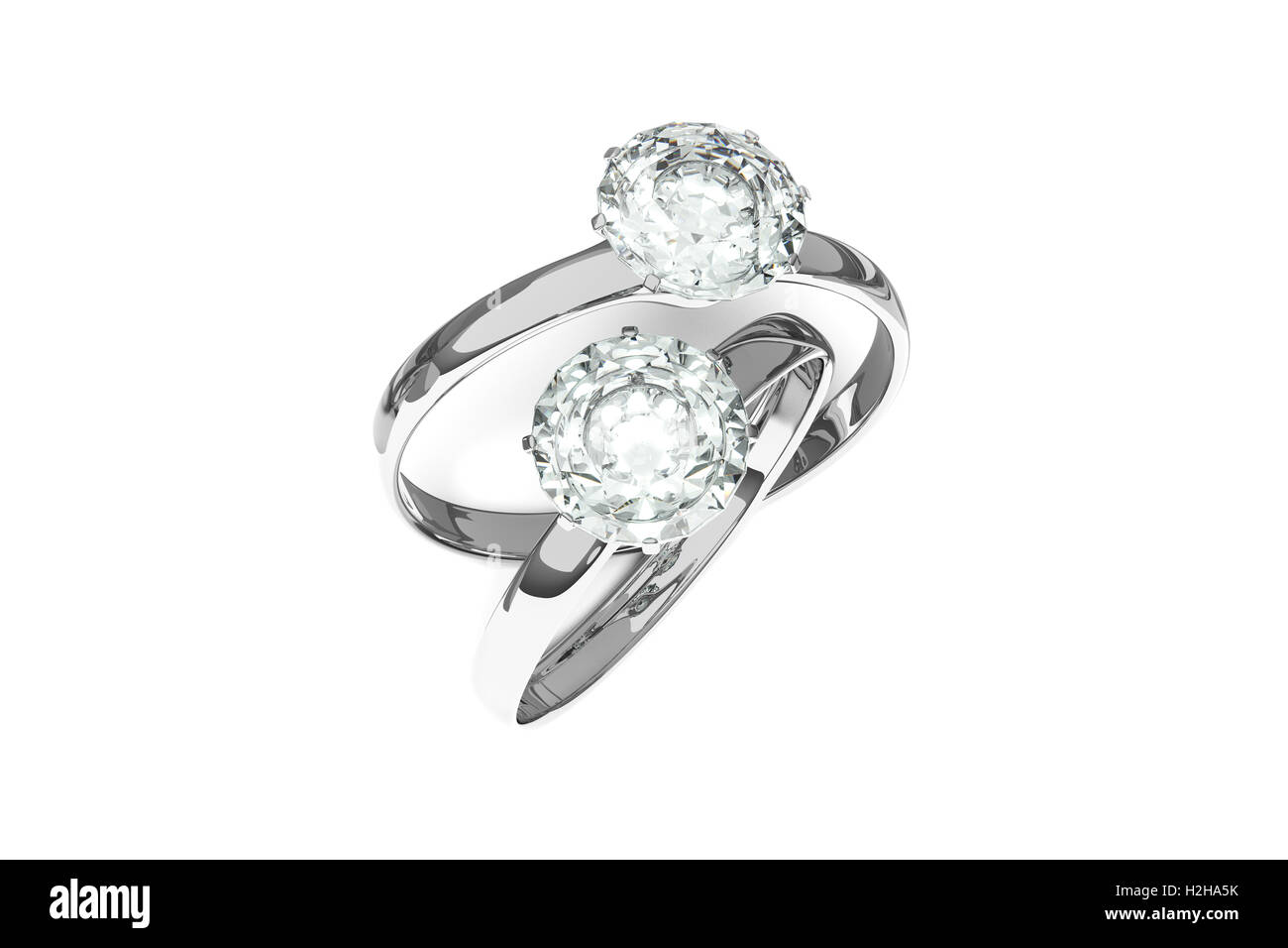 Diamant-Ringe Stockfoto