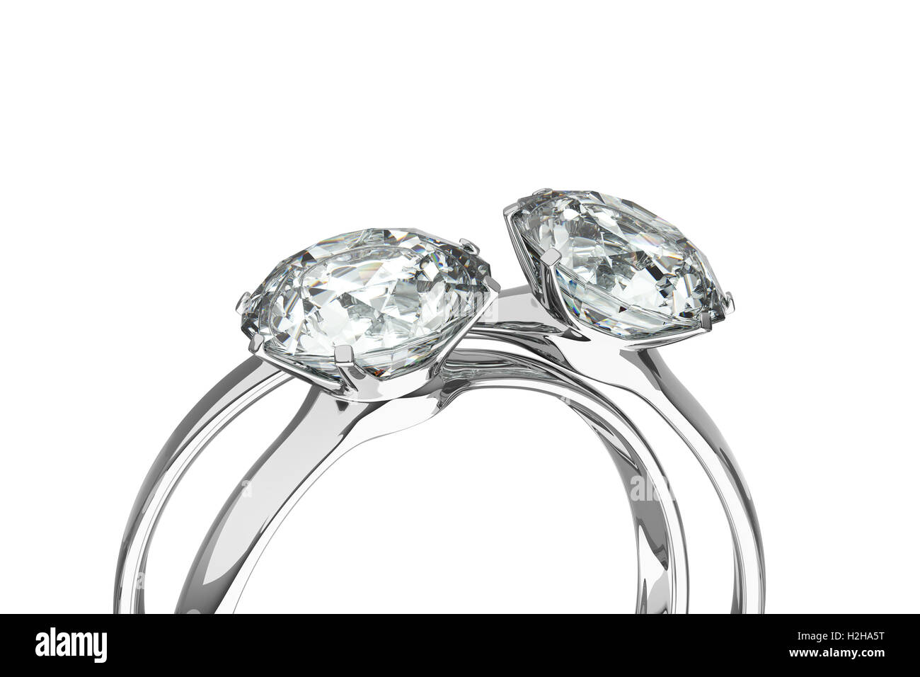 Diamant-Ringe Stockfoto